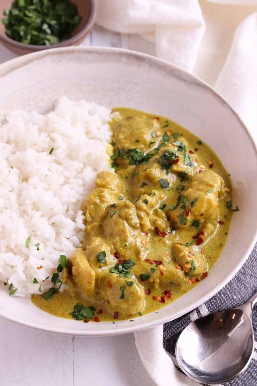 Guinea Hen Curry with Coconut Milk