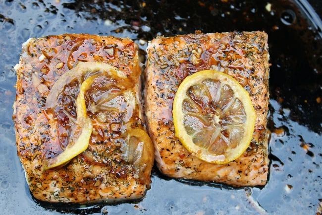 Habanero honey glazed salmon