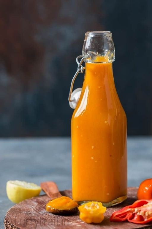 Habanero mango hot sauce