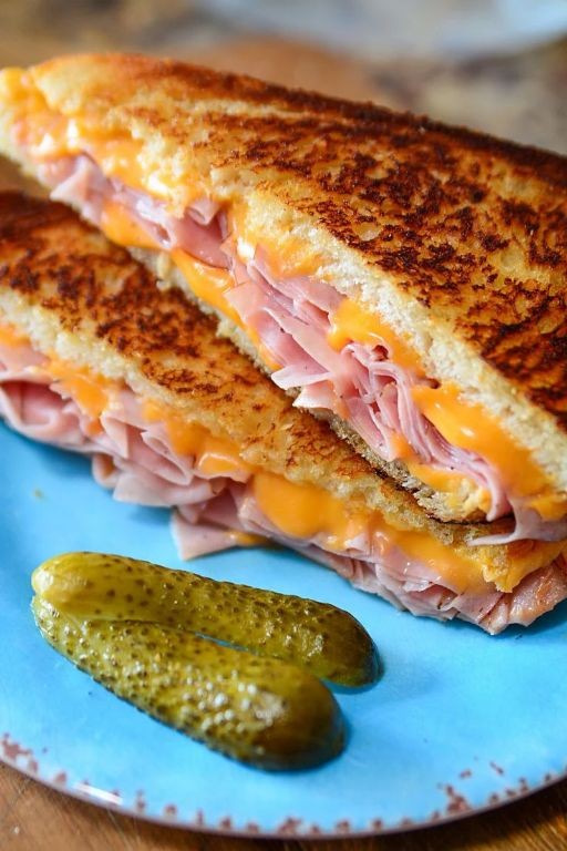 Ham and Cheddar Grilled Cheese