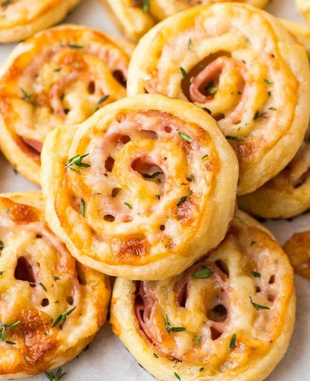 Ham and Cheese Pinwheel Bites
