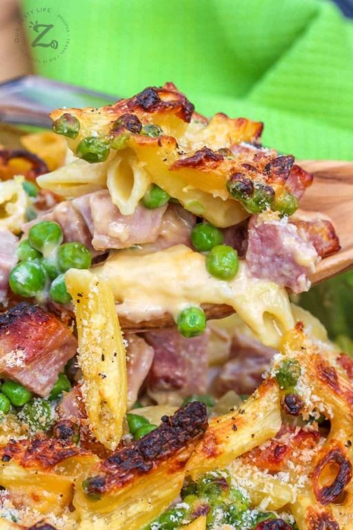 Ham and Pea Pasta Casserole