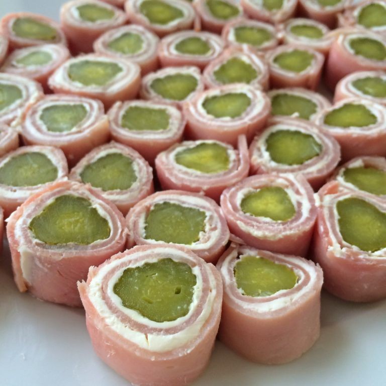 Ham and Pickle Roll-Ups