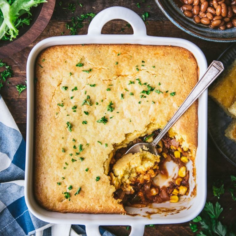 Harvest Creek Pulled Pork Cornbread Casserole
