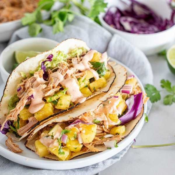 Harvest Creek Pulled Pork Tacos with Pineapple Salsa