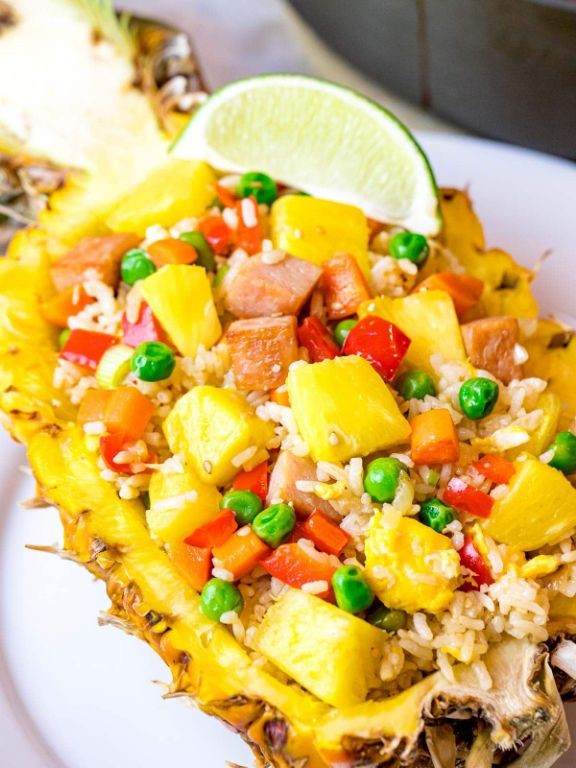 Hawaiian Pineapple Fried Rice