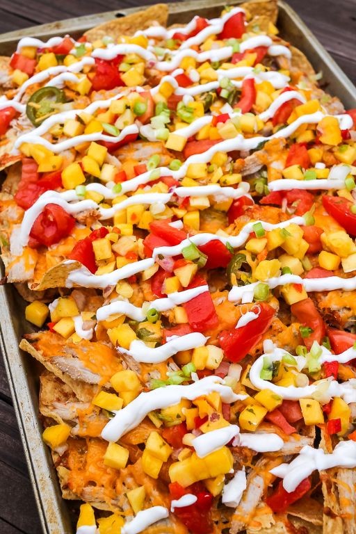 Hawaiian Pork Nachos with Pineapple Salsa
