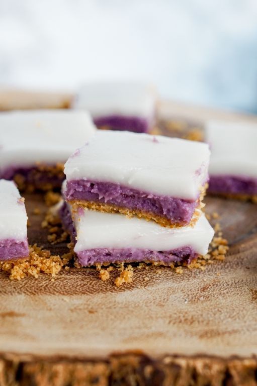 Hawaiian Sweet Potato Haupia Squares