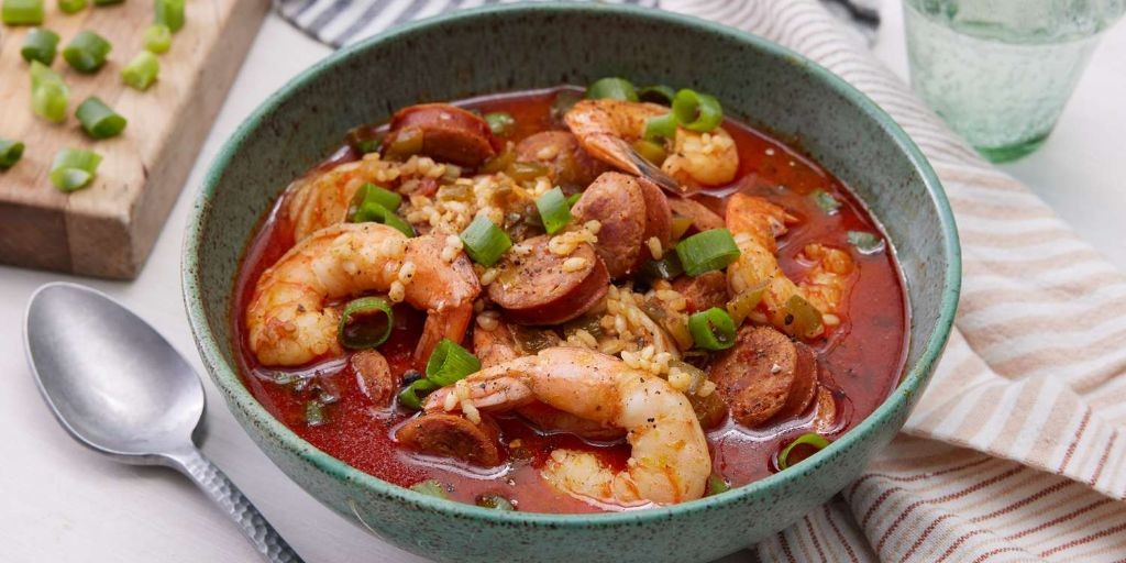 Head on Shrimp and Sausage Jambalaya