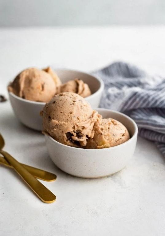 Healthy Banana Ice Cream with Cocoa Powder
