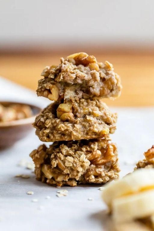 Healthy Banana Oatmeal Breakfast Cookies