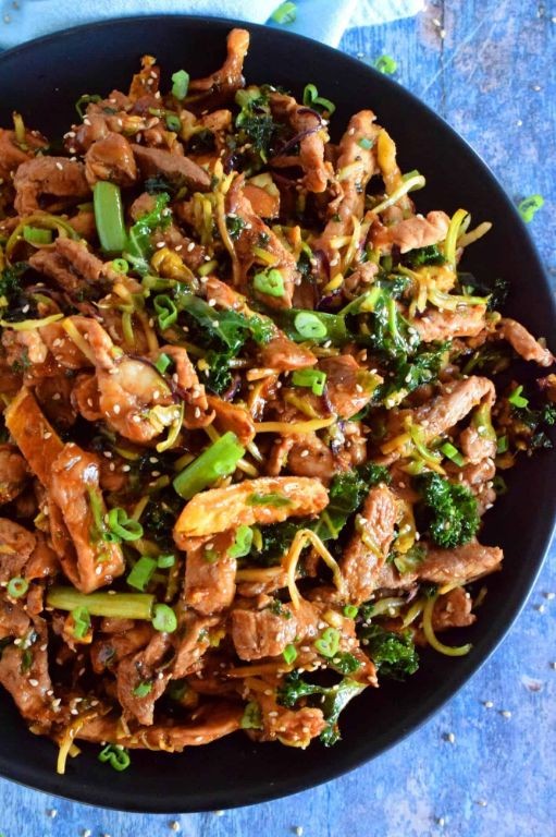 Healthy Moo Shu Pork with Quinoa