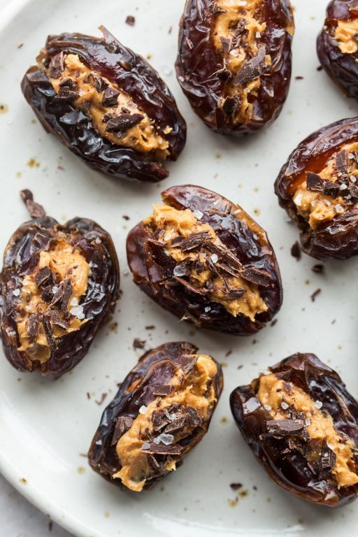 Healthy Peanut Butter Stuffed Dates