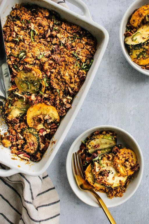 Healthy Vegan Squash Casserole