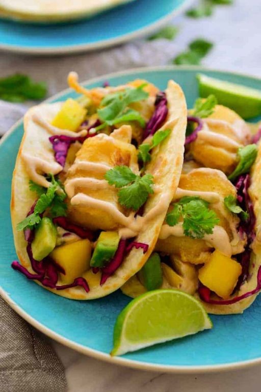 Hearts of Palm Tacos with Mango Salsa