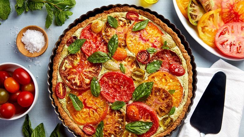 Heirloom Tomato Tart with Ricotta and Herbs