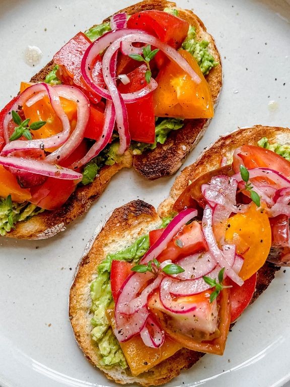 Heirloom Tomato and Avocado Toast