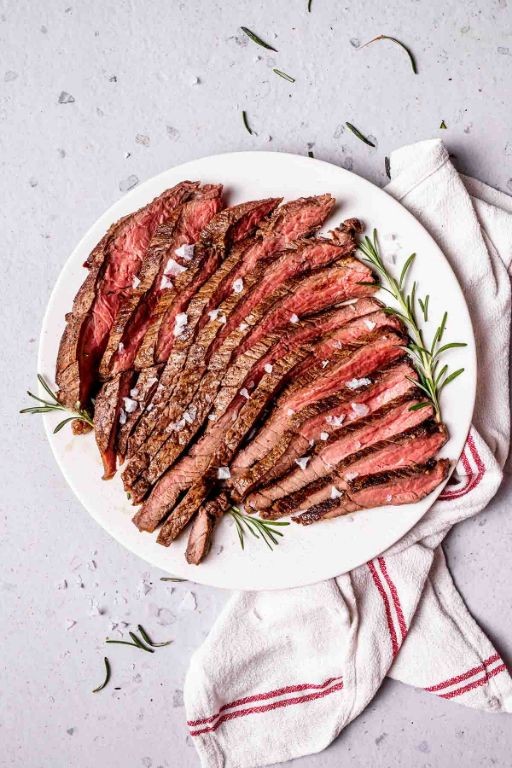 Herb-Crusted Tenderized Round Steak