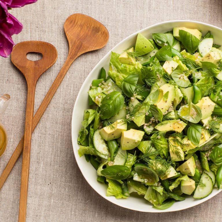 Herb-Infused Lettuce Salad with Citrus Vinaigrette