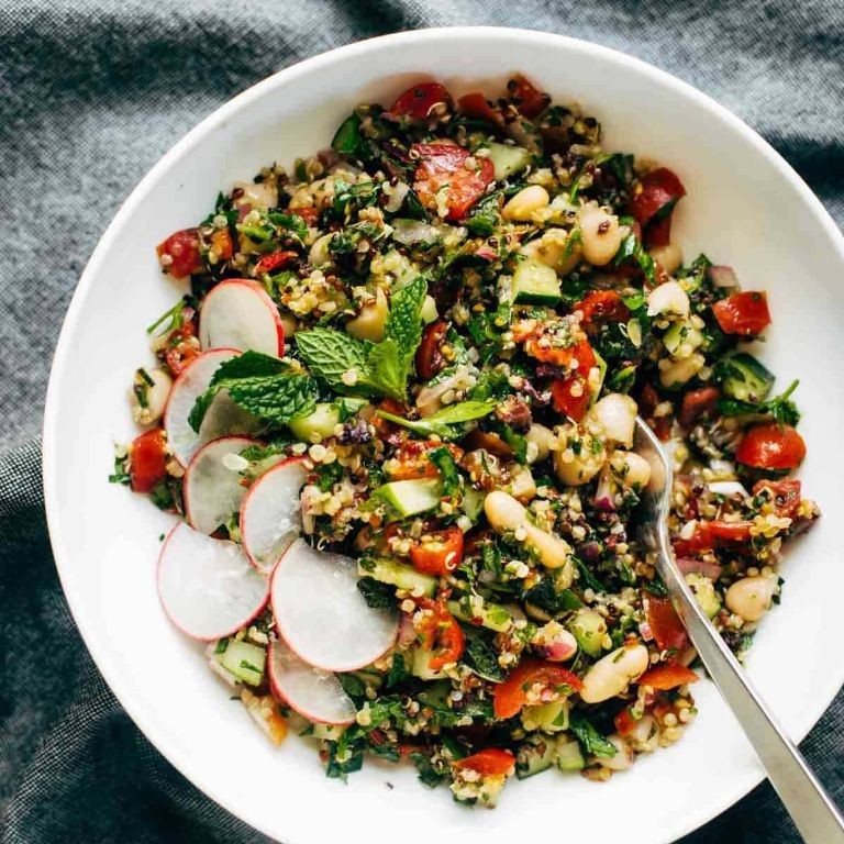 Herb-Loaded Greek Salad with Tofu Feta
