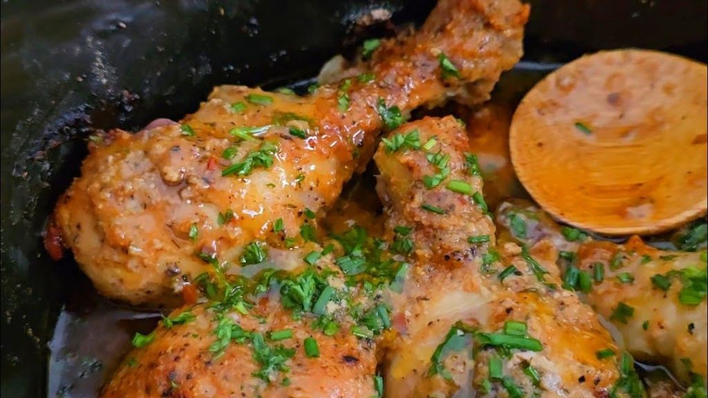 Herbed Butter Slow Cooker Chicken Drumsticks