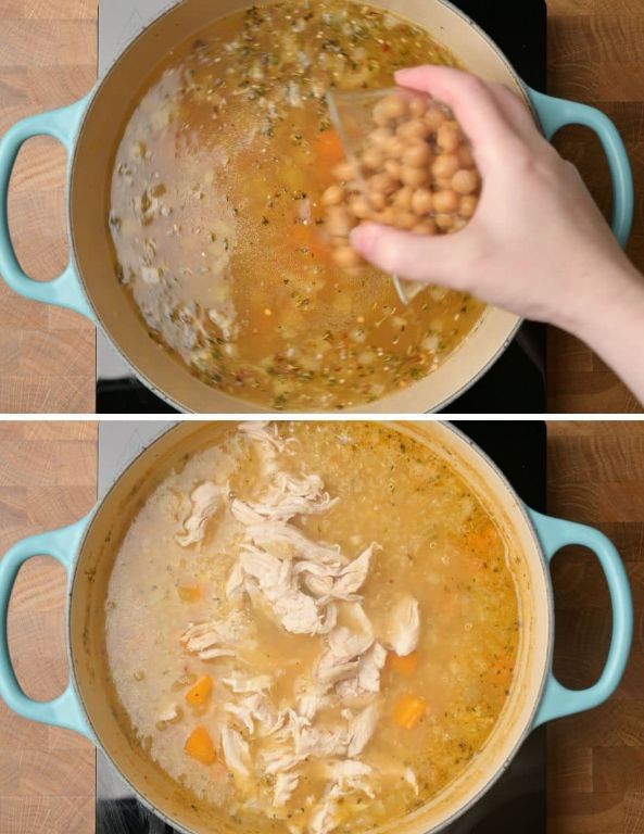 Herbed Cream of Chicken Soup with Quinoa Rice Blend