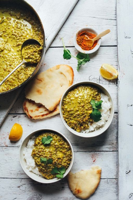 Herbed Green Lentil Curry