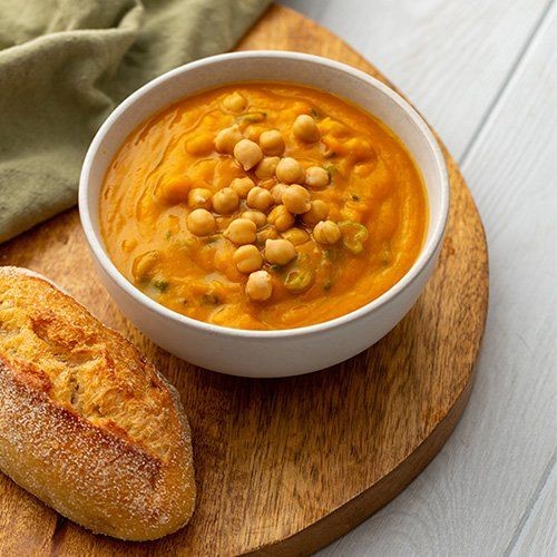 High Protein Pumpkin and Chickpea Soup