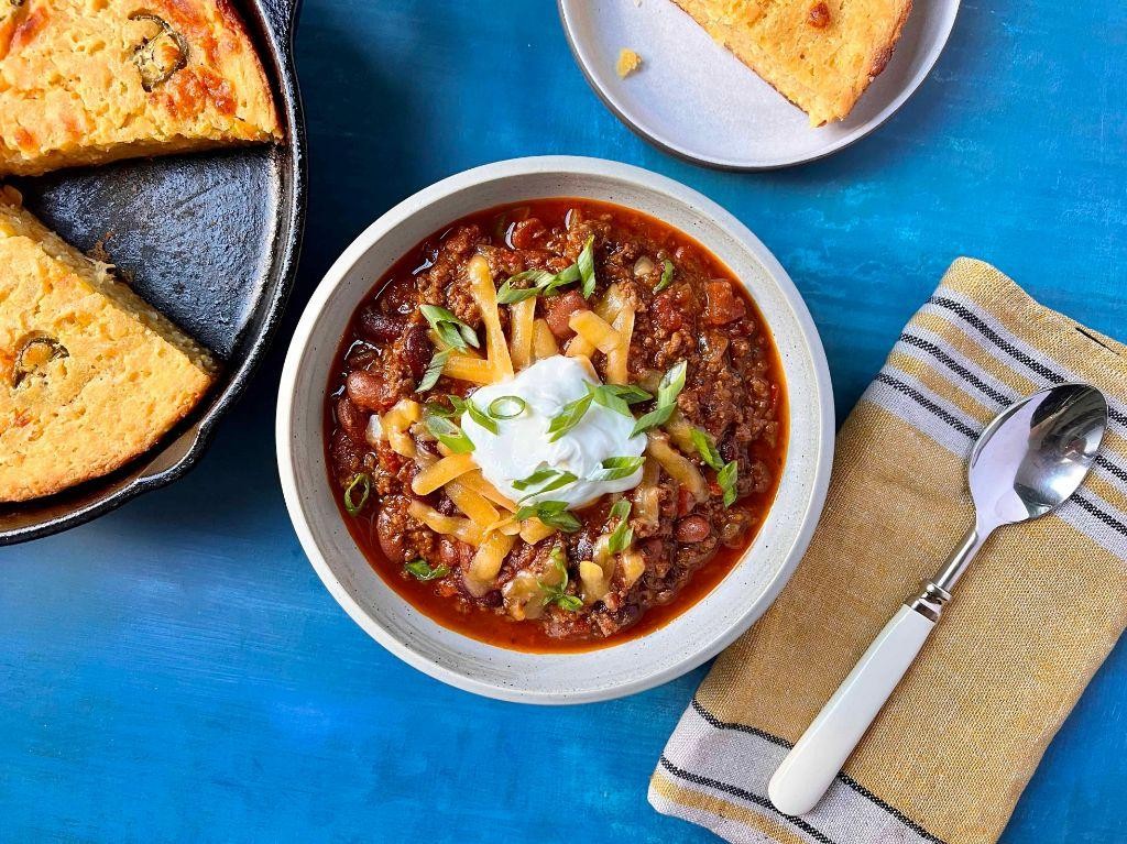 Homemade Chili with Cornbread