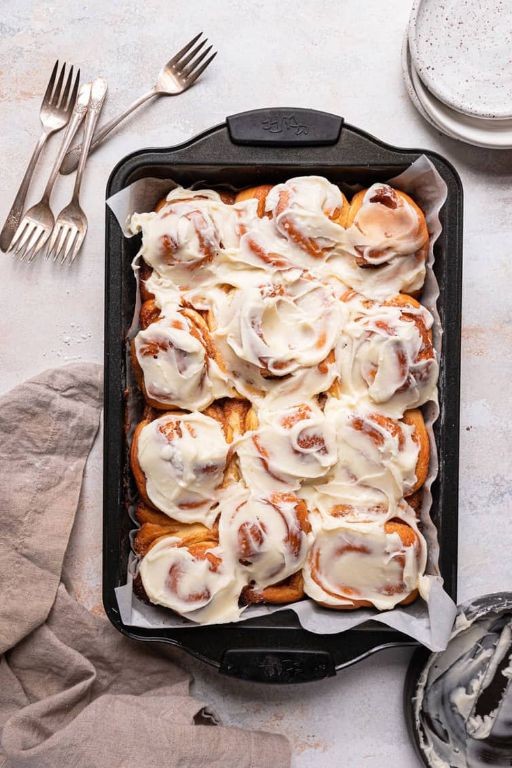 Homemade Cinnamon Rolls with Cream Cheese Glaze