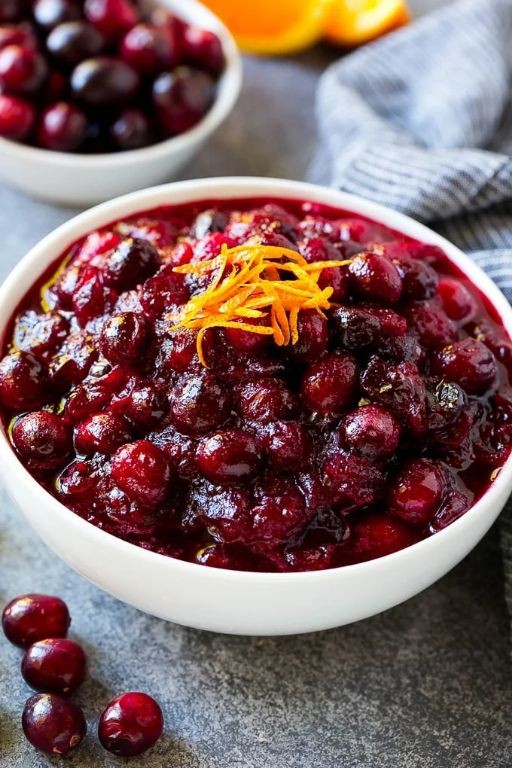 Homemade Cranberry Sauce with Orange Zest