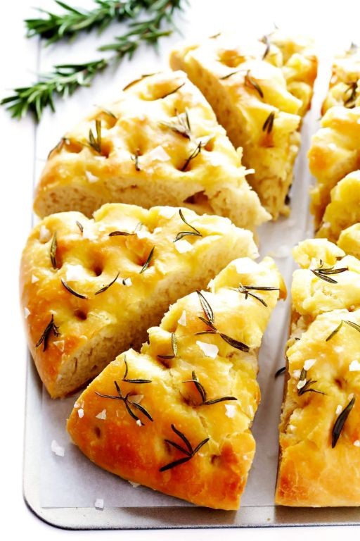 Homemade Focaccia Bread with Rosemary