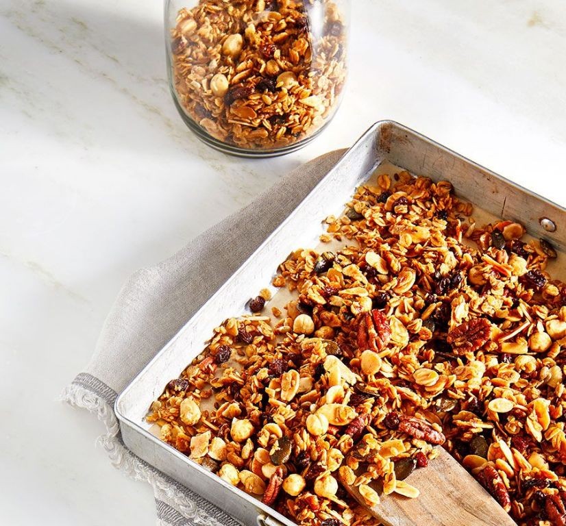 Homemade Granola with Nuts and Seeds