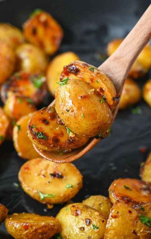 Honey Butter Glazed Baby Potatoes