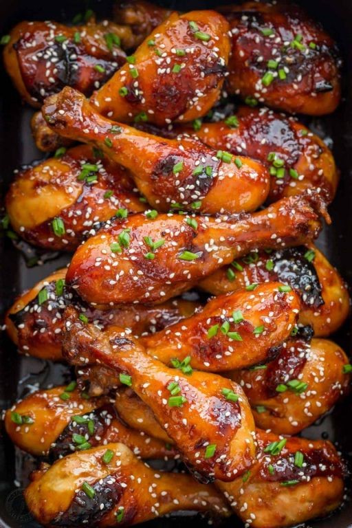 Honey Garlic Glazed Chicken Drumsticks