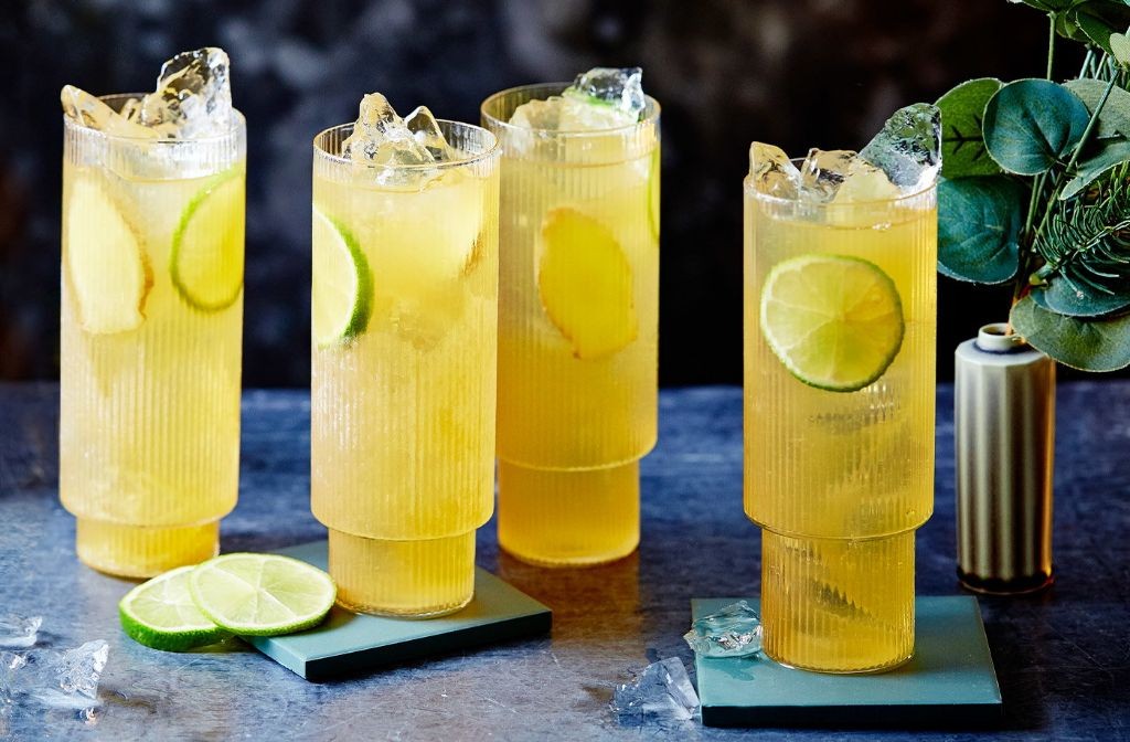 Honey Ginger Whiskey Highball