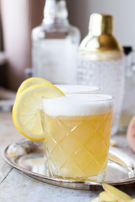 Honey Ginger Whiskey Sour