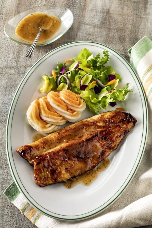 Honey Glazed Grilled Trout