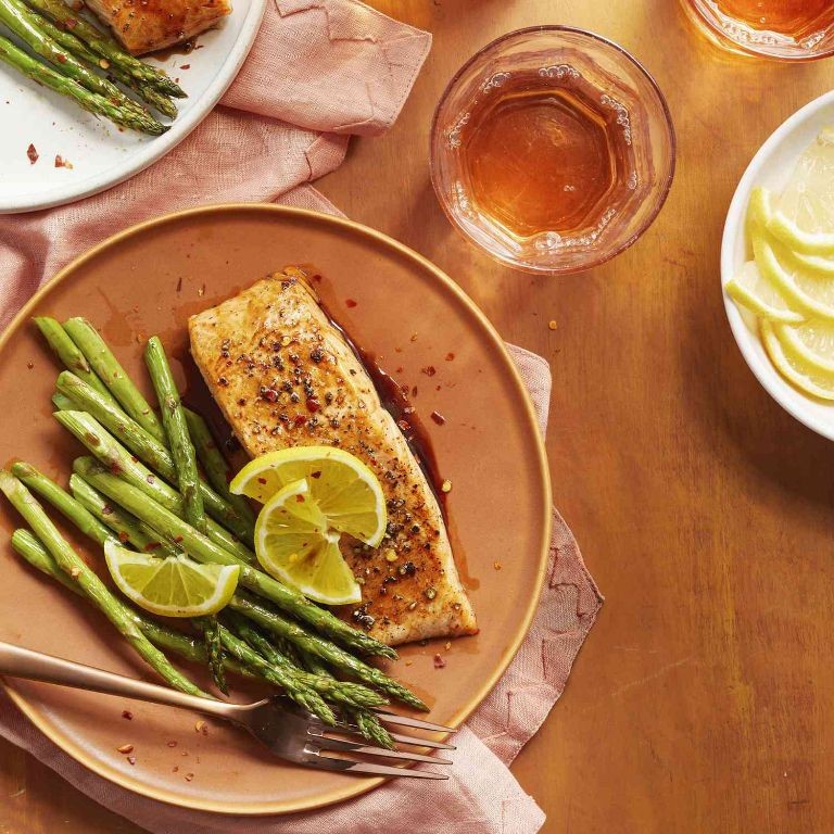 Honey Glazed Salmon with Asparagus