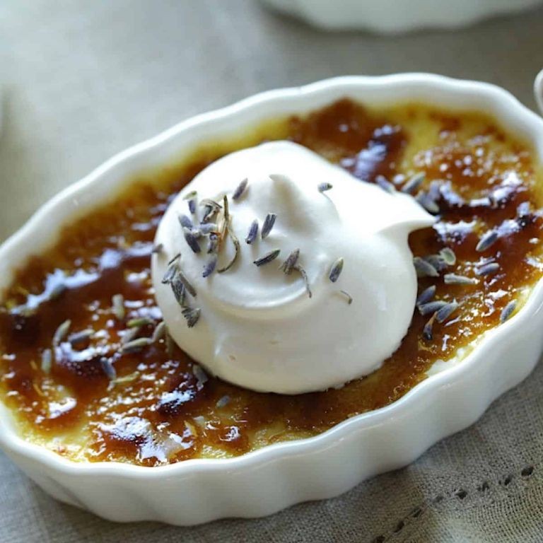Honey Lavender Crème Brûlée