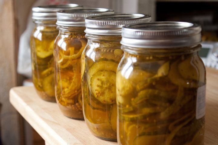 Honey Mustard Bread and Butter Pickles
