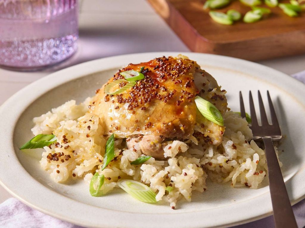 Honey Mustard Chicken with Minute Rice