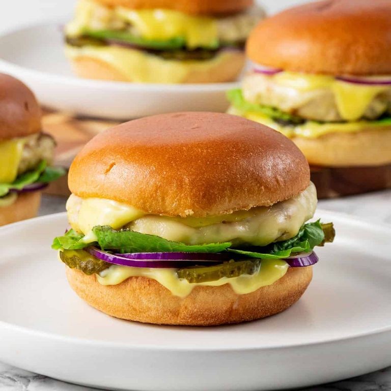Honey Mustard Ground Chicken Burgers with Avocado
