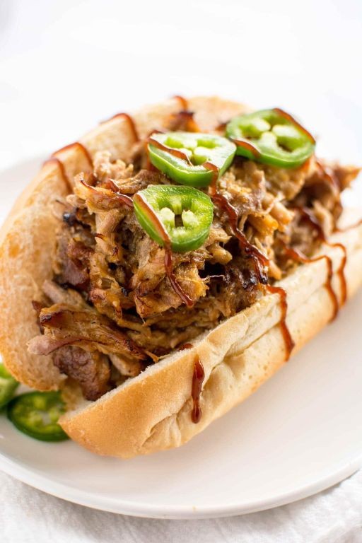 Honey Mustard Pulled Pork Sandwich