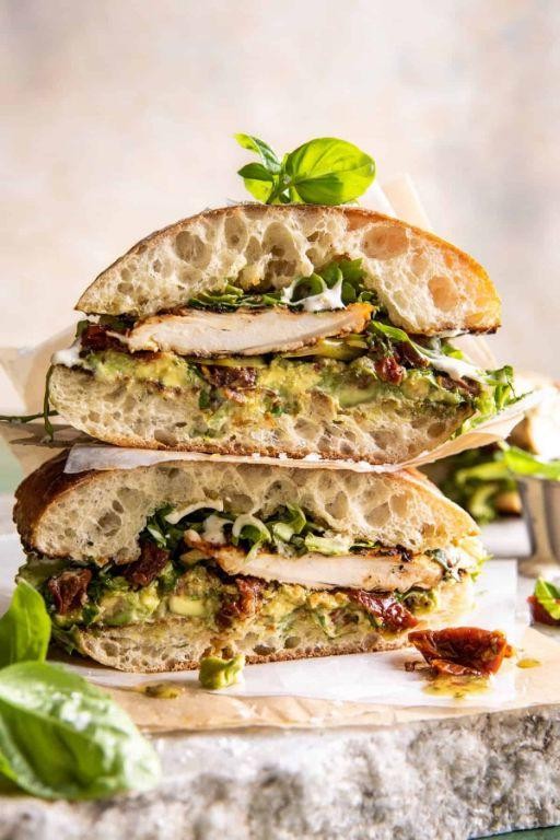 Honey Mustard Rotisserie Chicken Sandwich with Arugula
