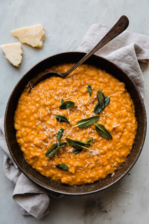 Honey Nut Squash Risotto with Parmesan