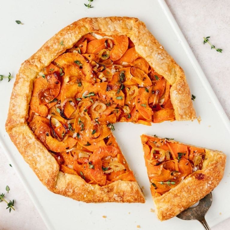 Honey Nut Squash and Goat Cheese Tart