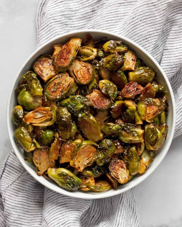 Honey Sriracha Glazed Brussels Sprouts