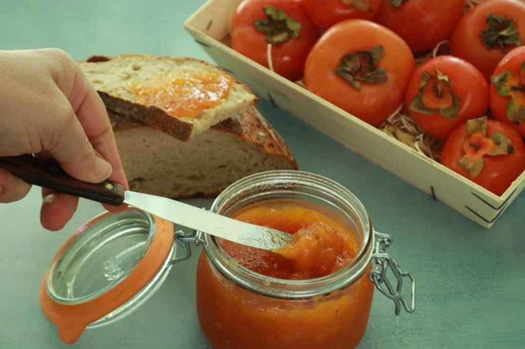 Honey-Glazed Persimmon Jam with Vanilla