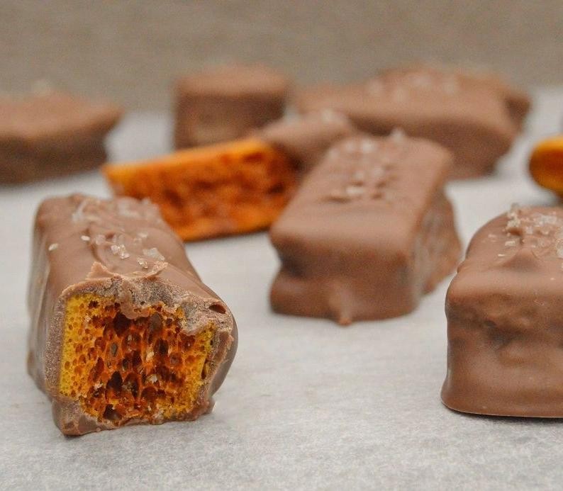 Honeycomb Candy with Sea Salt